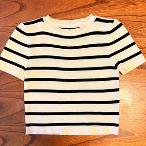 Striped Short Sleeve Top